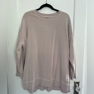 Taupe tunic sweatshirt